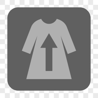 Kadın elbise kalkış yuvarlak kare düğme