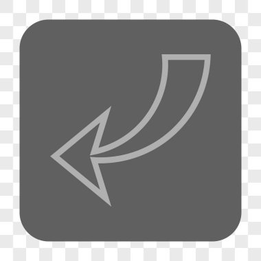 Yuvarlatılmış Kare düğme geri al