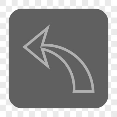 Yuvarlatılmış Kare düğme geri al