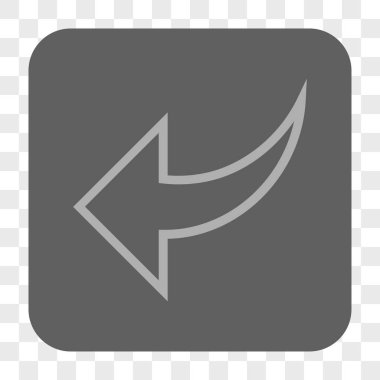 Yuvarlatılmış Kare düğme geri al