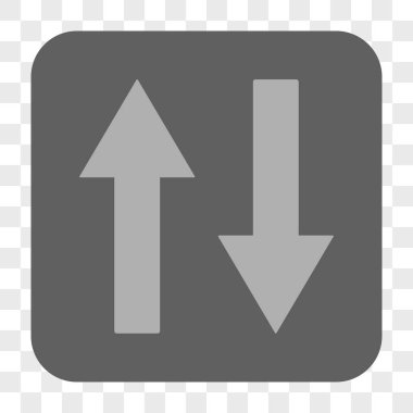 Dikey Çevir okları yuvarlak kare düğme