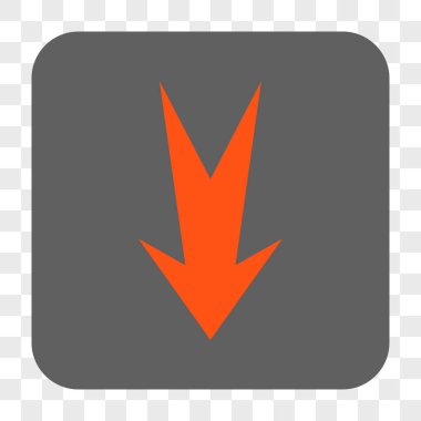 Yuvarlatılmış Kare düğme aşağı ok