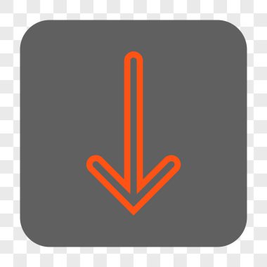 Yuvarlatılmış Kare düğme aşağı ok