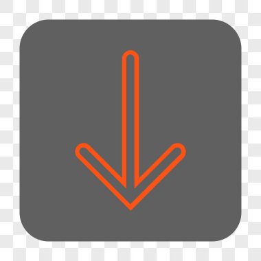 Yuvarlatılmış Kare düğme aşağı ok