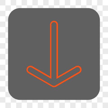 Yuvarlatılmış Kare düğme aşağı ok