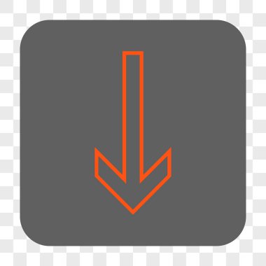 Yuvarlatılmış Kare düğme aşağı ok