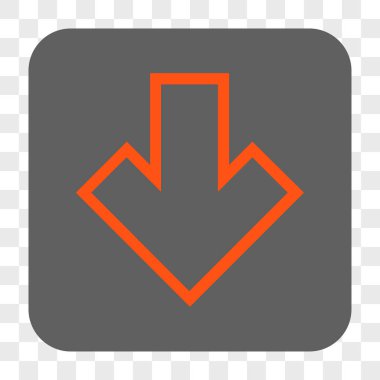 Yuvarlatılmış Kare düğme aşağı ok