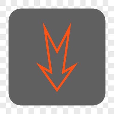 Yuvarlatılmış Kare düğme aşağı ok