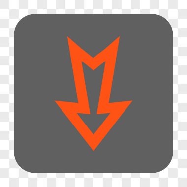 Yuvarlatılmış Kare düğme aşağı ok