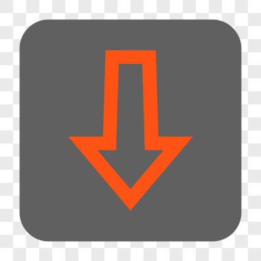 Yuvarlatılmış Kare düğme aşağı ok