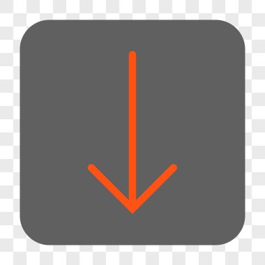 Yuvarlatılmış Kare düğme aşağı ok