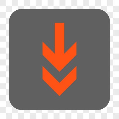 Yuvarlatılmış Kare düğme aşağı ok