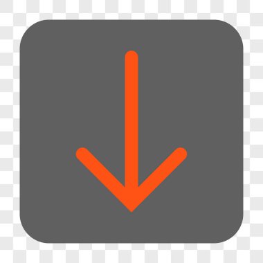 Yuvarlatılmış Kare düğme aşağı ok