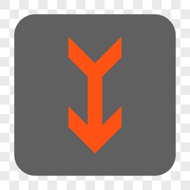 Yuvarlatılmış Kare düğme aşağı ok