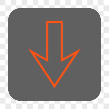 Yuvarlatılmış Kare düğme aşağı ok