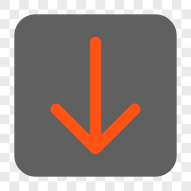 Yuvarlatılmış Kare düğme aşağı ok