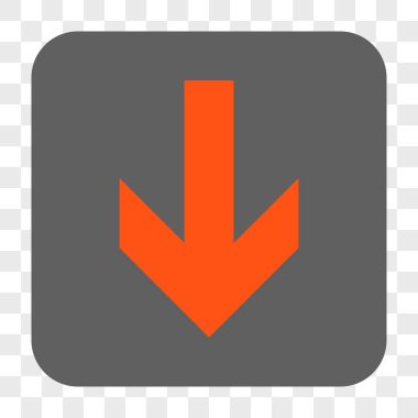 Yuvarlatılmış Kare düğme aşağı ok