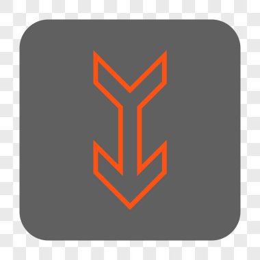 Yuvarlatılmış Kare düğme aşağı ok