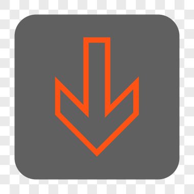 Yuvarlatılmış Kare düğme aşağı ok