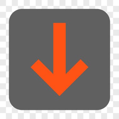 Yuvarlatılmış Kare düğme aşağı ok