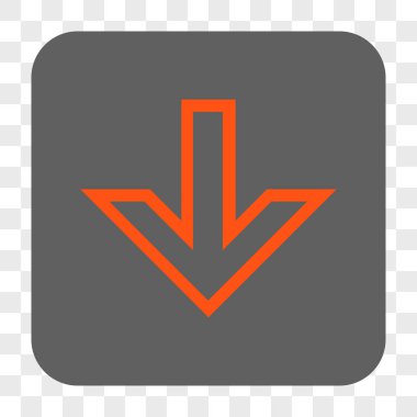 Yuvarlatılmış Kare düğme aşağı ok