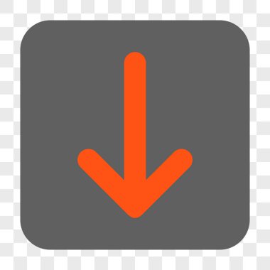 Yuvarlatılmış Kare düğme aşağı ok