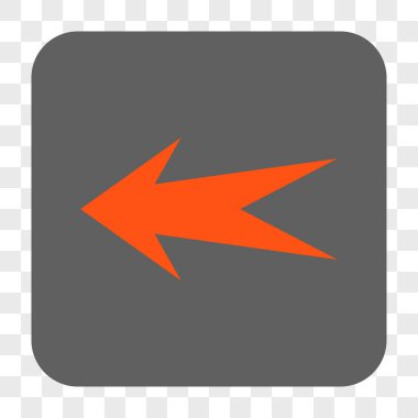 Ok sol yuvarlak kare düğme