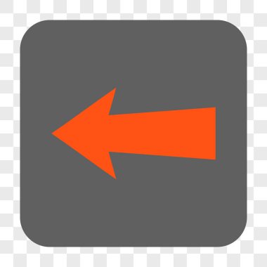 Ok sol yuvarlak kare düğme