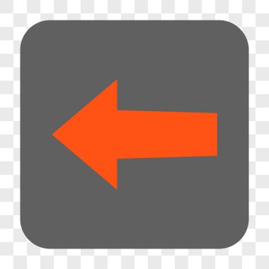 Ok sol yuvarlak kare düğme