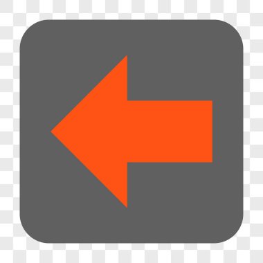 Ok sol yuvarlak kare düğme