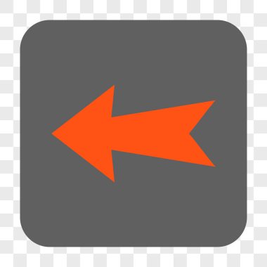 Ok sol yuvarlak kare düğme