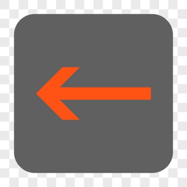 Ok sol yuvarlak kare düğme