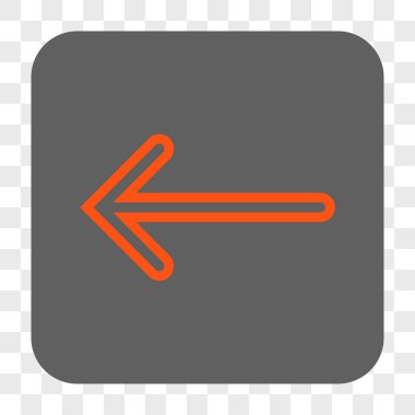 Ok sol yuvarlak kare düğme