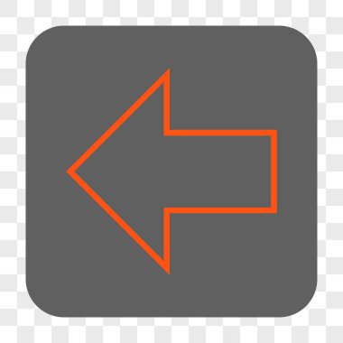 Ok sol yuvarlak kare düğme