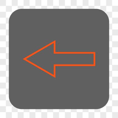 Ok sol yuvarlak kare düğme