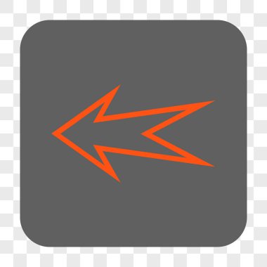 Ok sol yuvarlak kare düğme