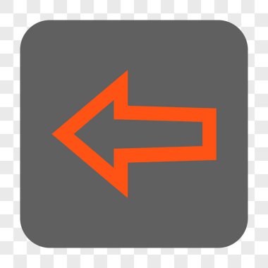 Ok sol yuvarlak kare düğme