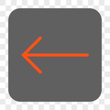 Ok sol yuvarlak kare düğme