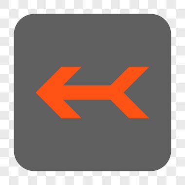 Ok sol yuvarlak kare düğme