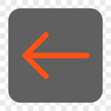 Ok sol yuvarlak kare düğme