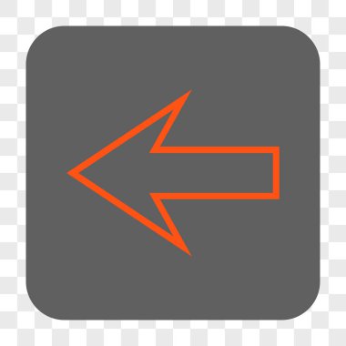 Ok sol yuvarlak kare düğme