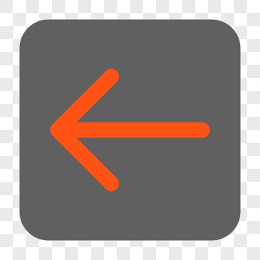 Ok sol yuvarlak kare düğme