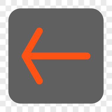 Ok sol yuvarlak kare düğme