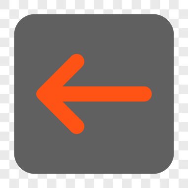 Ok sol yuvarlak kare düğme