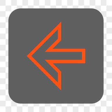 Ok sol yuvarlak kare düğme