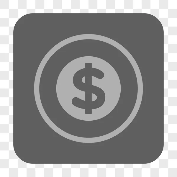 Кнопка Finance Rounded Square — стоковый вектор