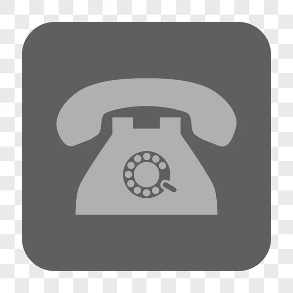 Імпульсний телефон Закруглена квадратна кнопка — стоковий вектор