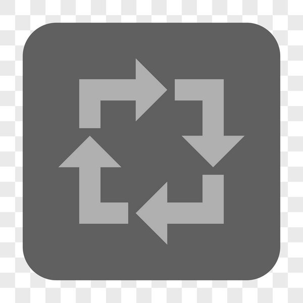 Recycle Rounded Square Button