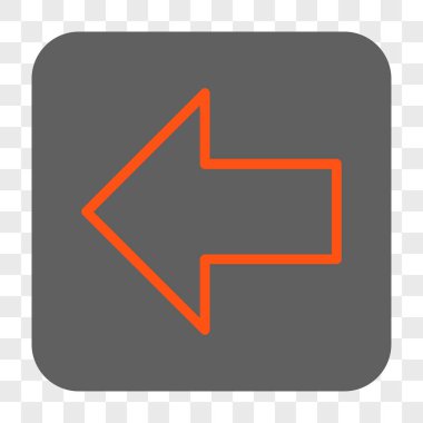 Ok sol yuvarlak kare düğme