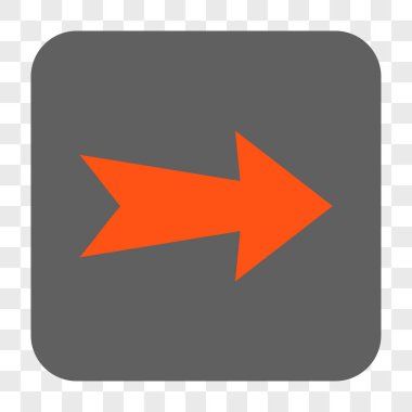 Ok sağ yuvarlak kare düğme